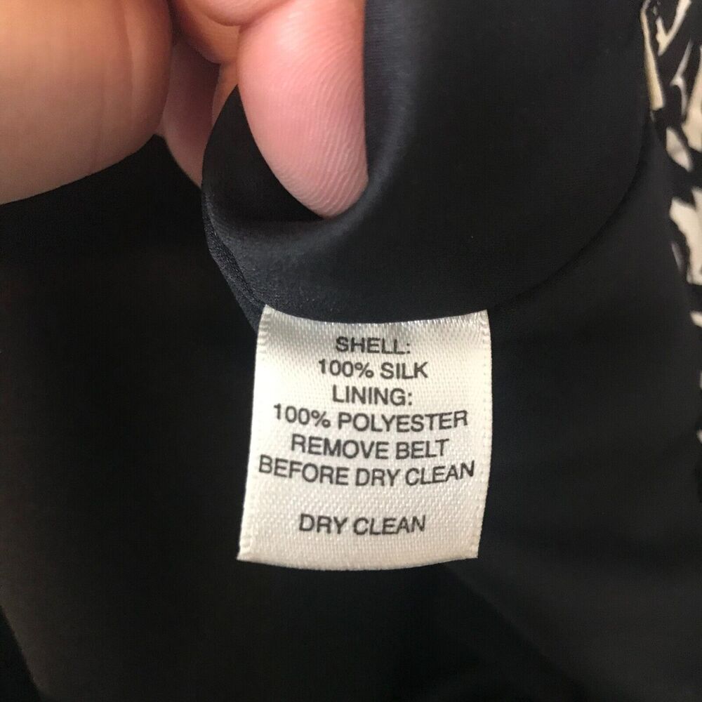 White House Black Market Skirt Womens 4 Silk Faux Wrap Front Lined Career Pencil - Picture 7 of 11